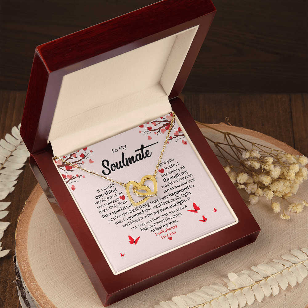 Soulmate- Inter Locking Hearts Necklace