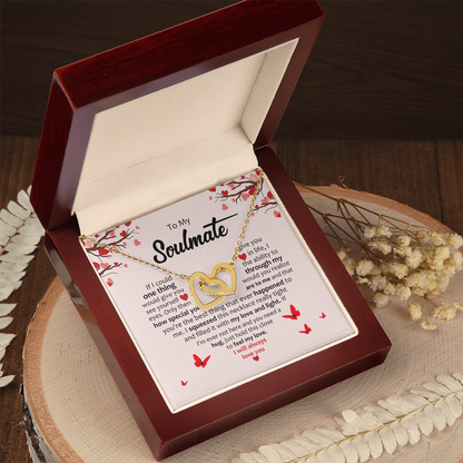 Soulmate- Inter Locking Hearts Necklace