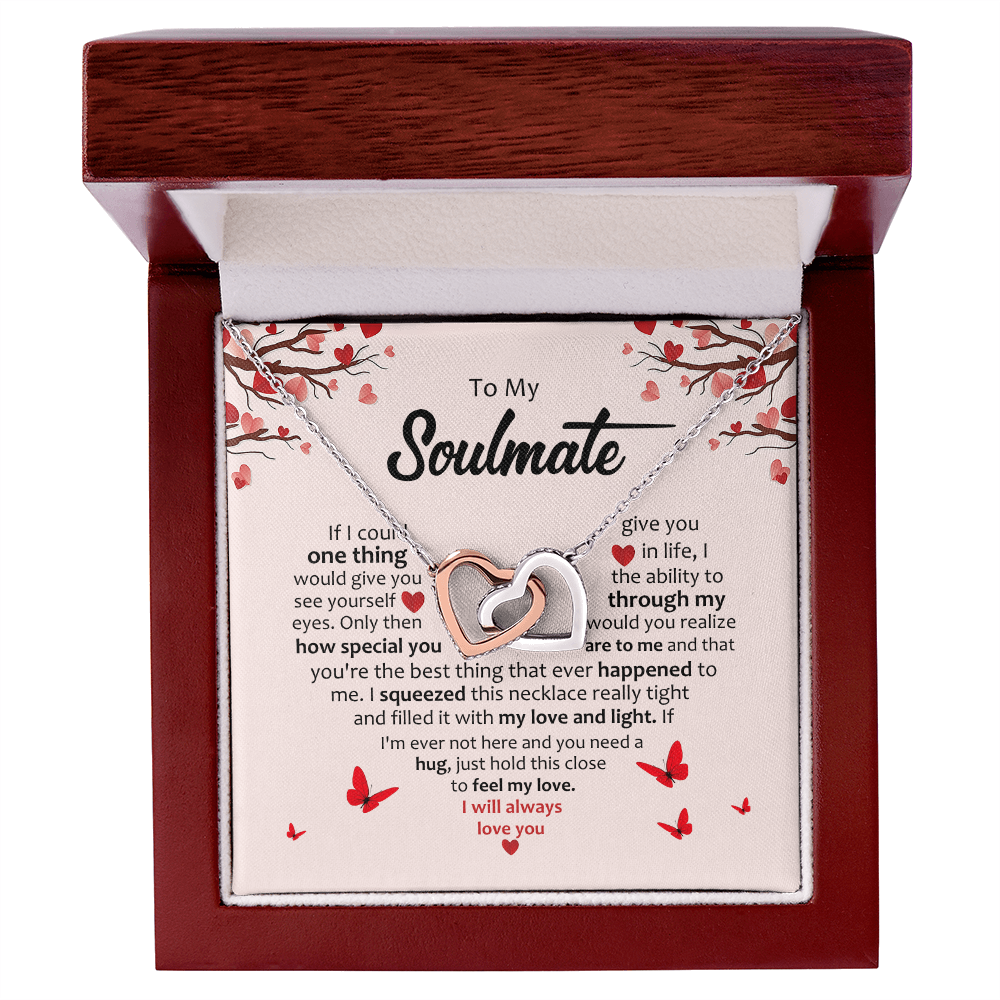 Soulmate- Inter Locking Hearts Necklace