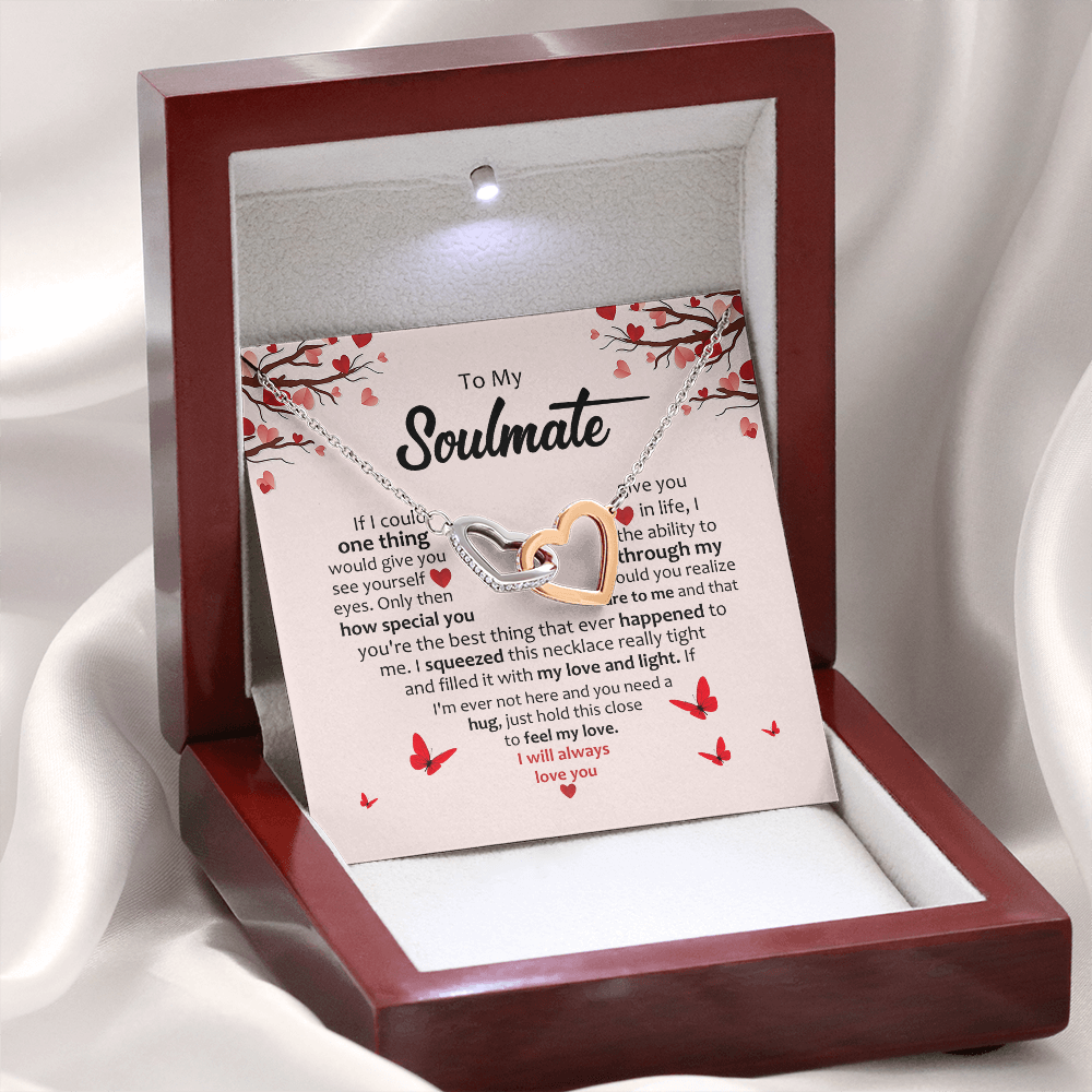 Soulmate- Inter Locking Hearts Necklace