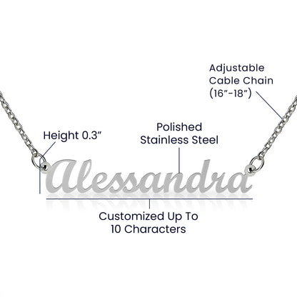 Gift for Wife Personalized Name Necklace