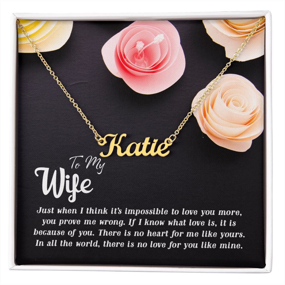 Gift for Wife Personalized Name Necklace