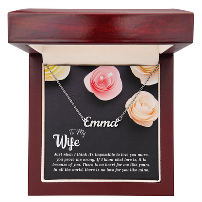 Gift for Wife Personalized Name Necklace
