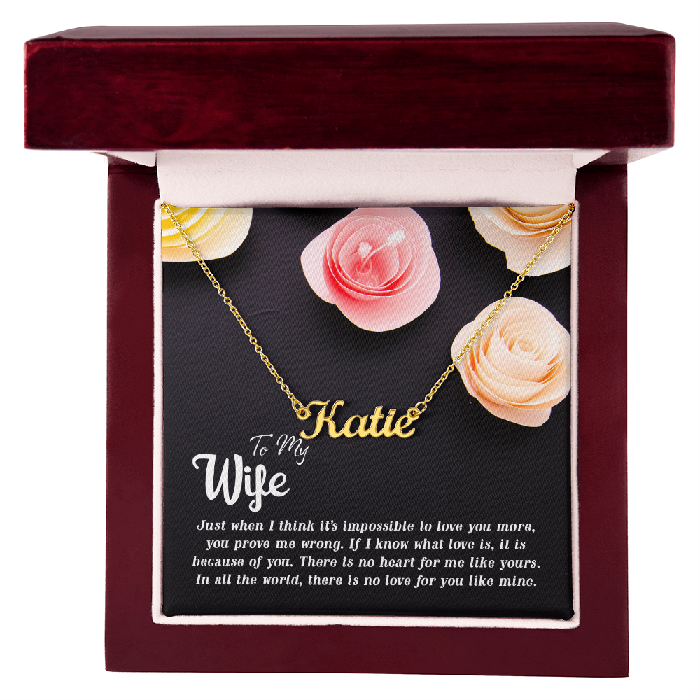 Gift for Wife Personalized Name Necklace