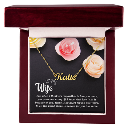 Gift for Wife Personalized Name Necklace