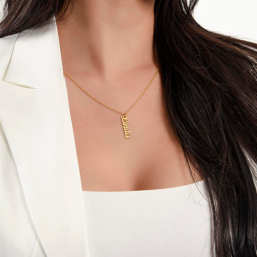 Personalized Name Necklace for Mom- Thank you for everything