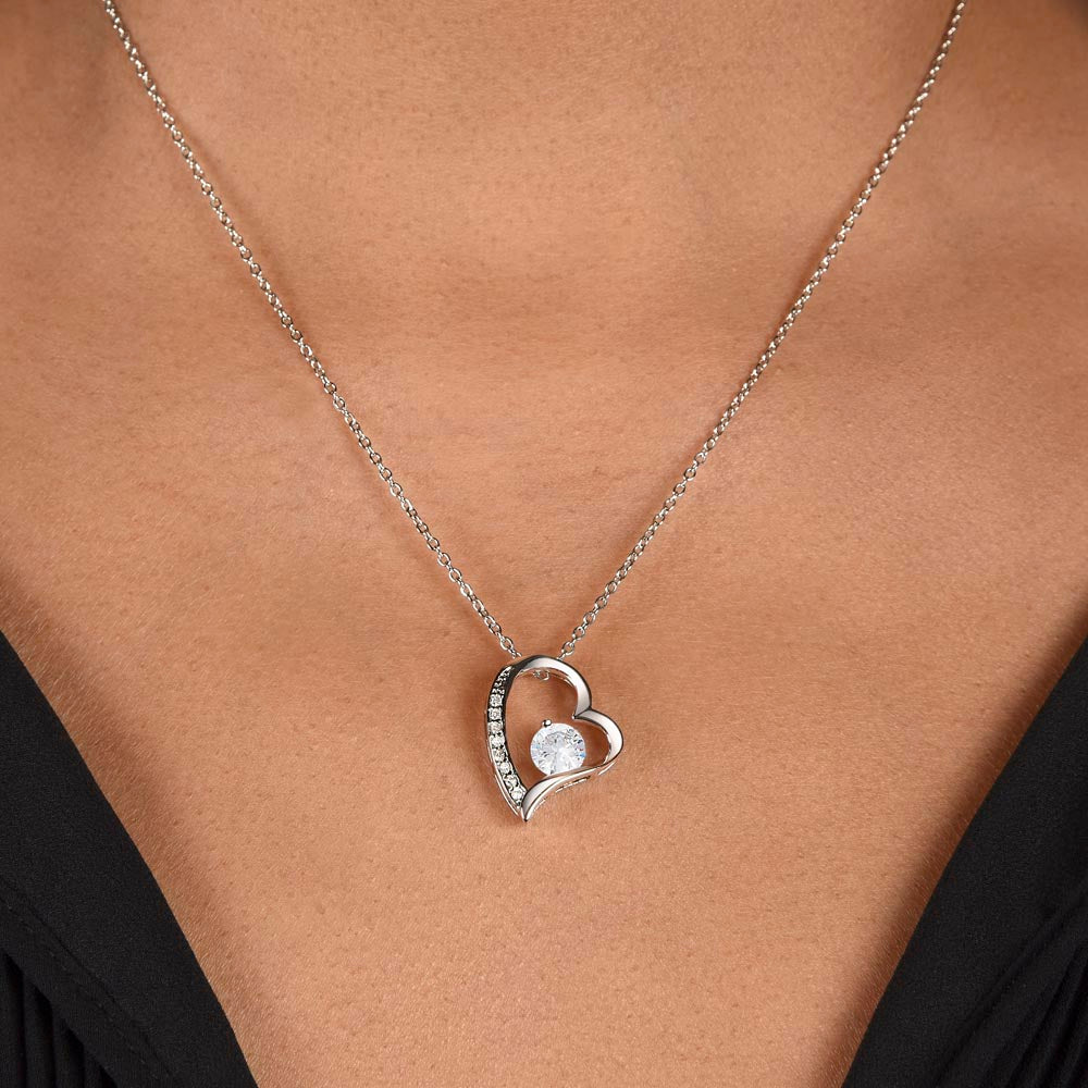 Mom Forever Love Heart Necklace- Thank you for Everything