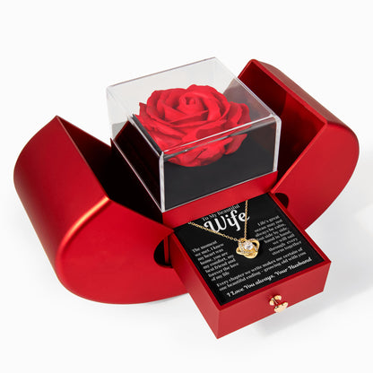 To My Beautiful Wife-Sail through the Storm Together- Forever Rose Heart Box- Valentine