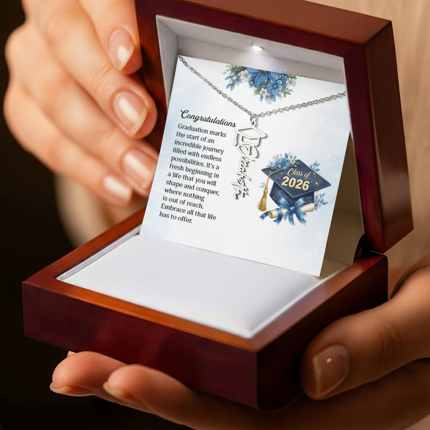 Graduation personalized Name Necklace