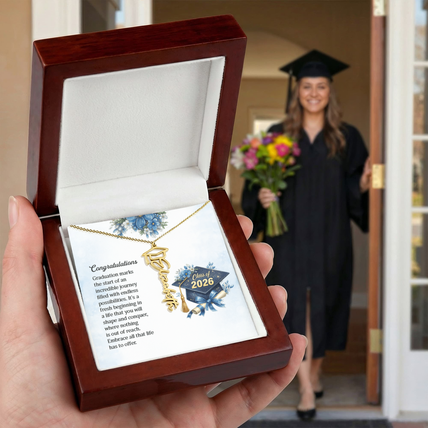 Graduation personalized Name Necklace