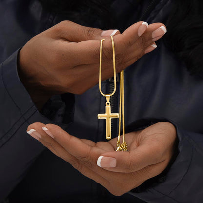 Personalized Graduation Cross Necklace- engrave name-year or message on the back