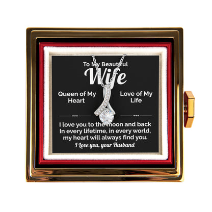 Beautiful Wife-Queen of my Heart-Rose Box
