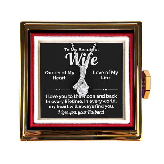 Beautiful Wife-Queen of my Heart-Rose Box