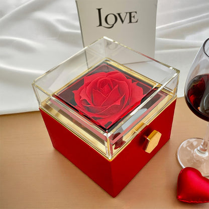 Beautiful Wife Gift - Forever Love Necklace - Eternal Rose Box