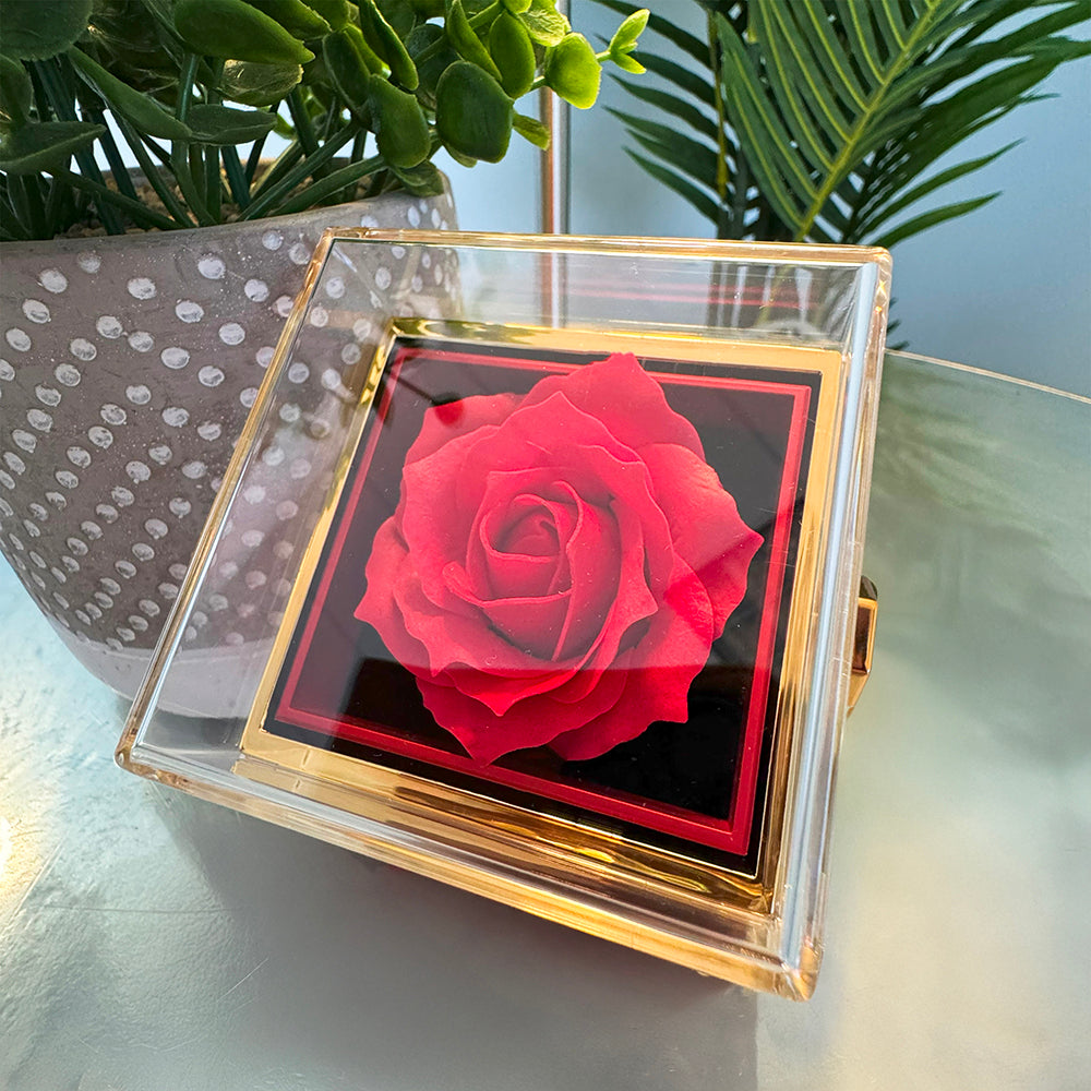 Mom Rose Box-Love Knot Necklace-Simply the Best