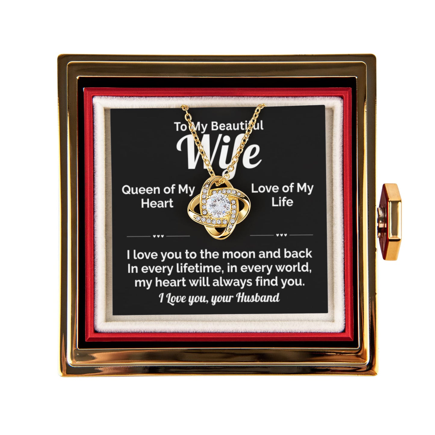 Beautiful Wife-Queen of my Heart-Love of My Life-Rose Box