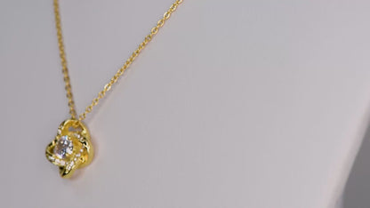 To My Beautiful Daughter Love Knot Necklace Gift from Dad
